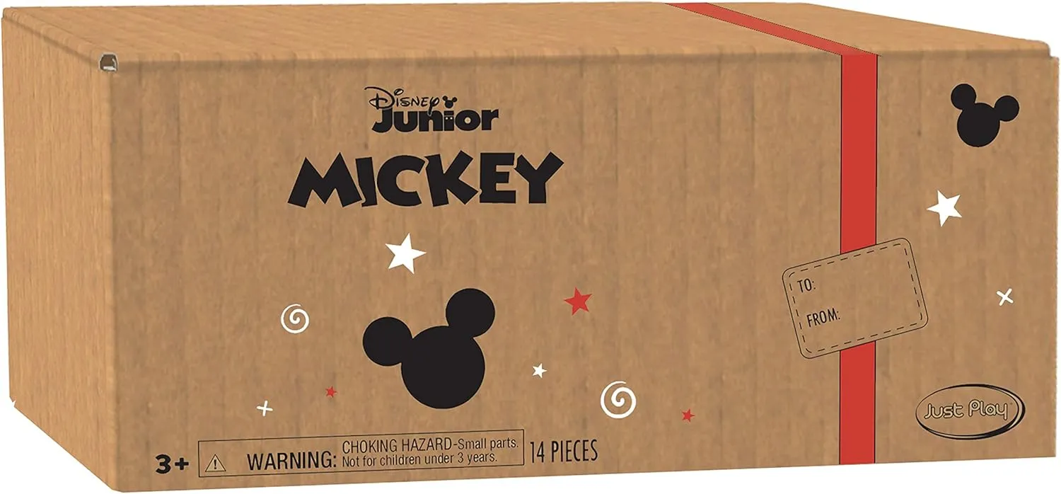 Just Play Disney Junior Mickey Mouse Funhouse 14 Piece Camping Figure Set, Preschool Toys, Officially Licensed Kids Toys for Ages 3 Up, Amazon Exclusive