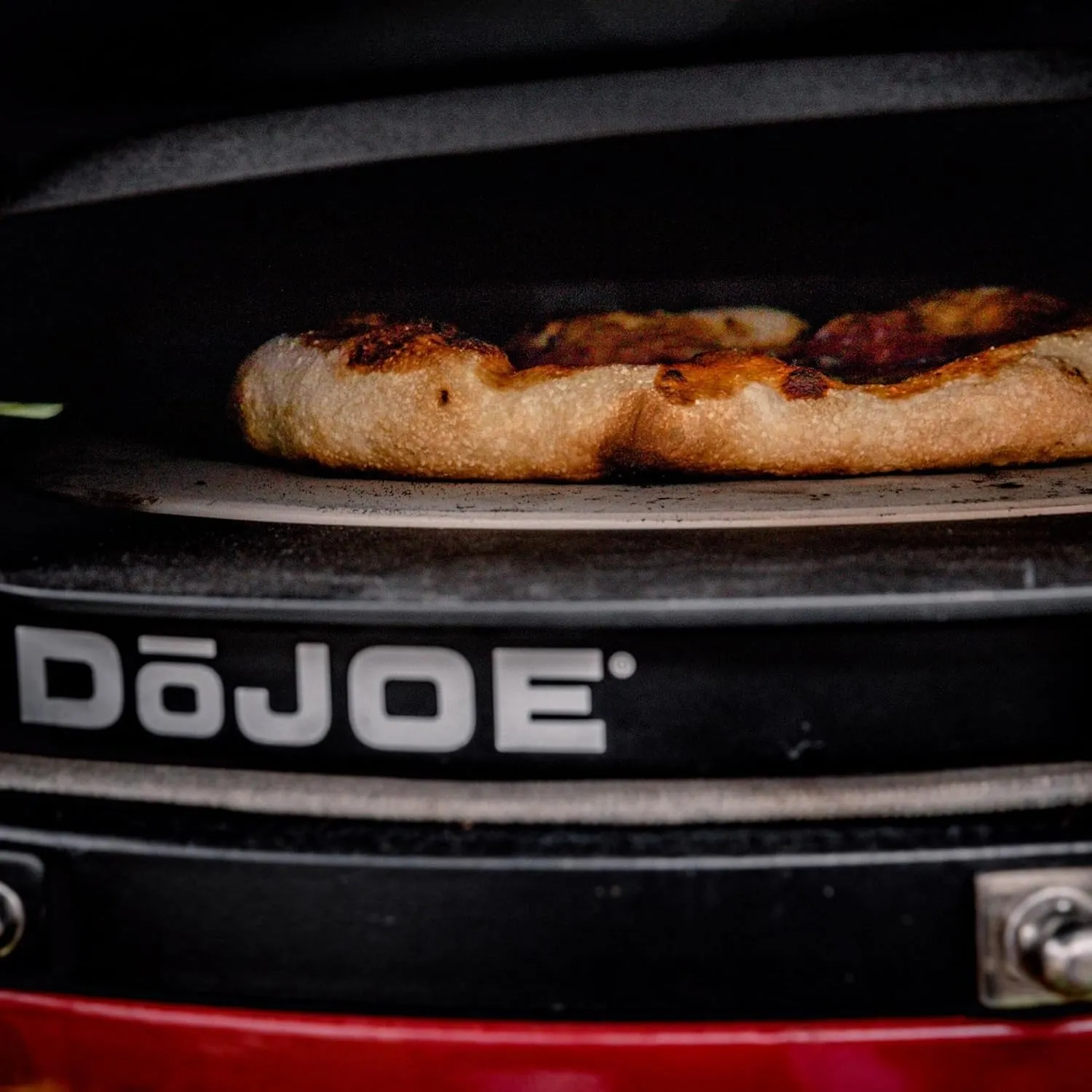 Kamado Joe DōJoe Pizza Oven Kamado Grill Accessory Insert for 24-inch Big Joe Grills for Brick-Oven Style Food with Ceramic Stone in Black, Model BJ-DJ