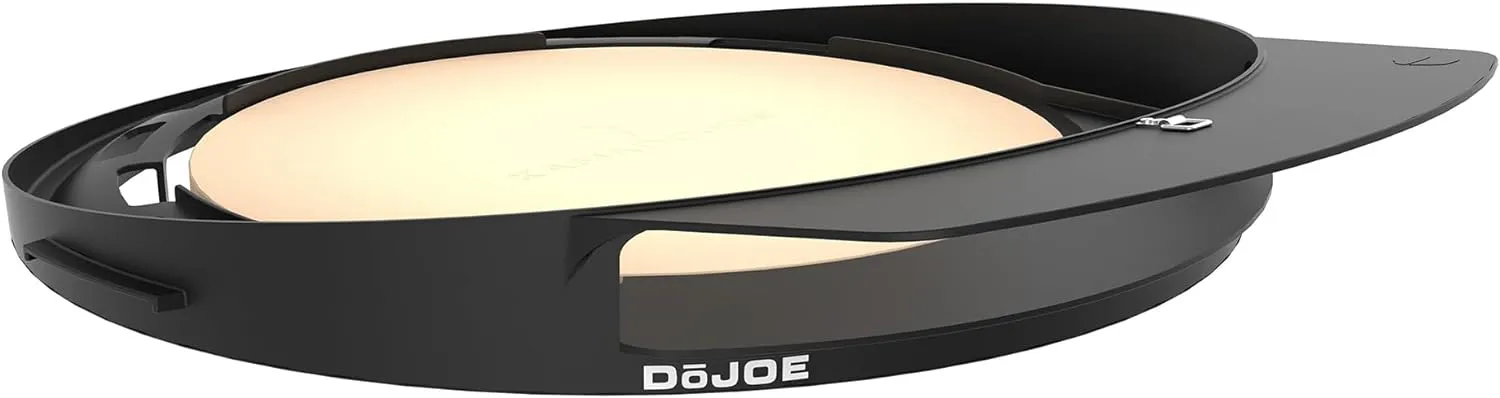 Kamado Joe DōJoe Pizza Oven Kamado Grill Accessory Insert for 24-inch Big Joe Grills for Brick-Oven Style Food with Ceramic Stone in Black, Model BJ-DJ