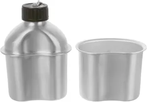 KESYOO 0.98l Aluminum Kettle Set Camping Water Bottle Aluminum Jugs Cup for Outdoor Activities