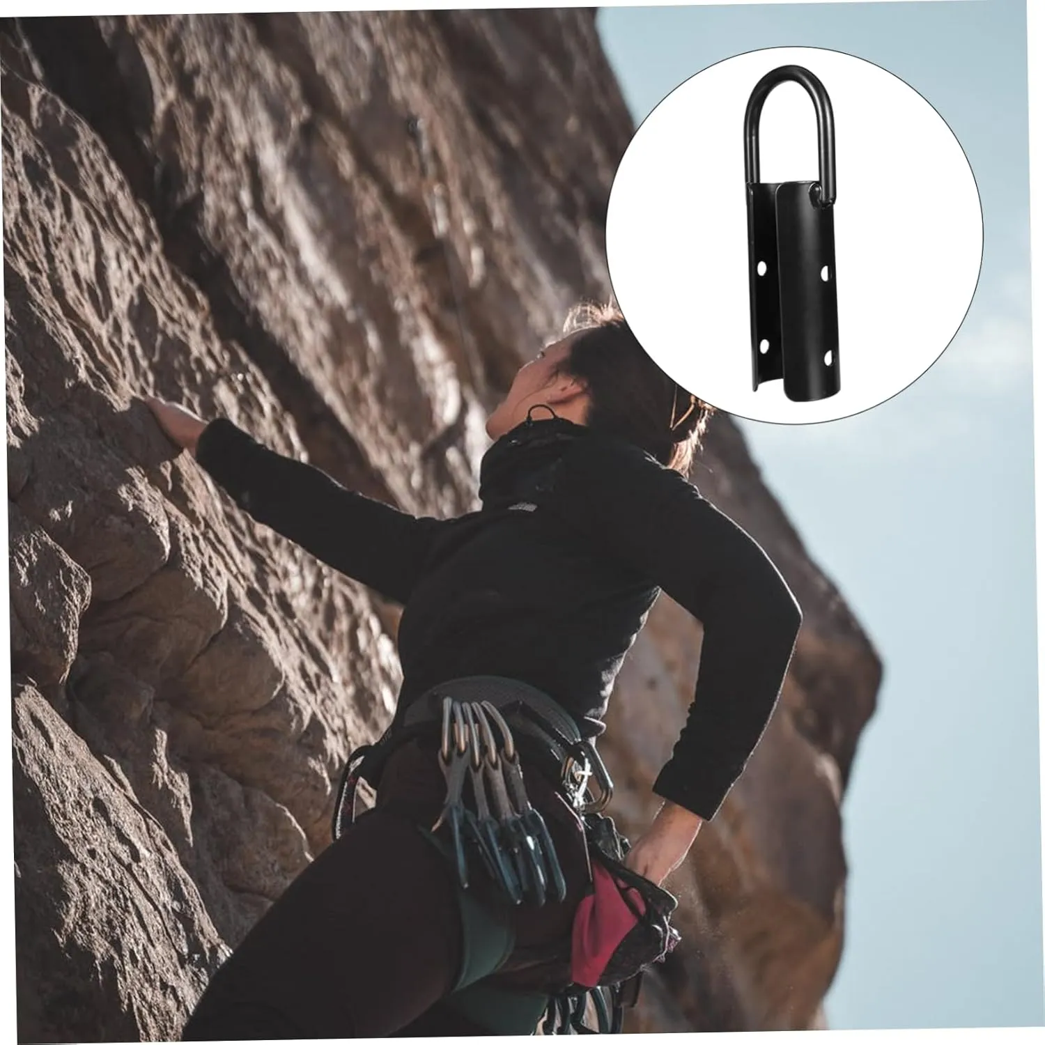 KESYOO Climbing Rope Hook Outdoor Hooks for Hanging Heavy Duty Hooks Camping Accessories Jute Rope Hook Sturdy
