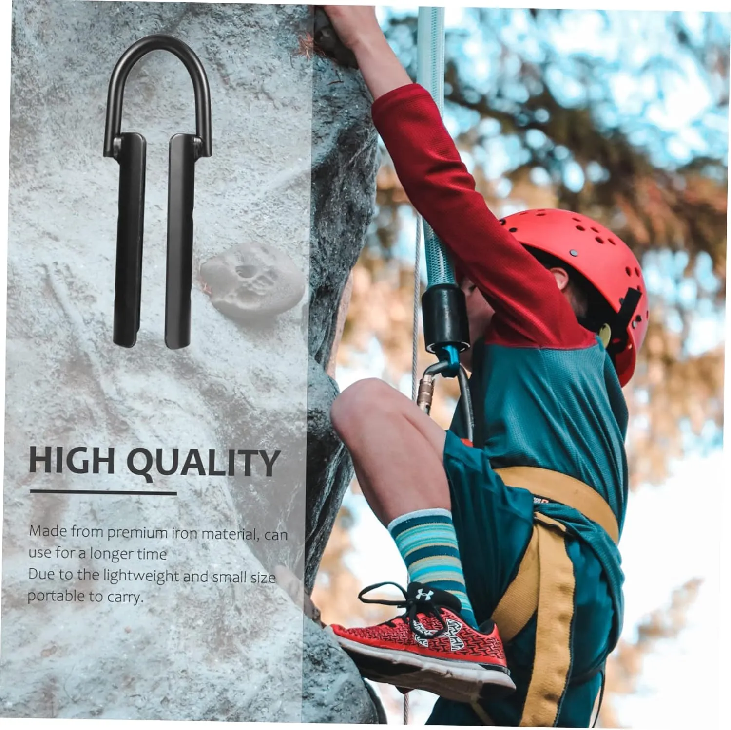 KESYOO Climbing Rope Hook Outdoor Hooks for Hanging Heavy Duty Hooks Camping Accessories Jute Rope Hook Sturdy