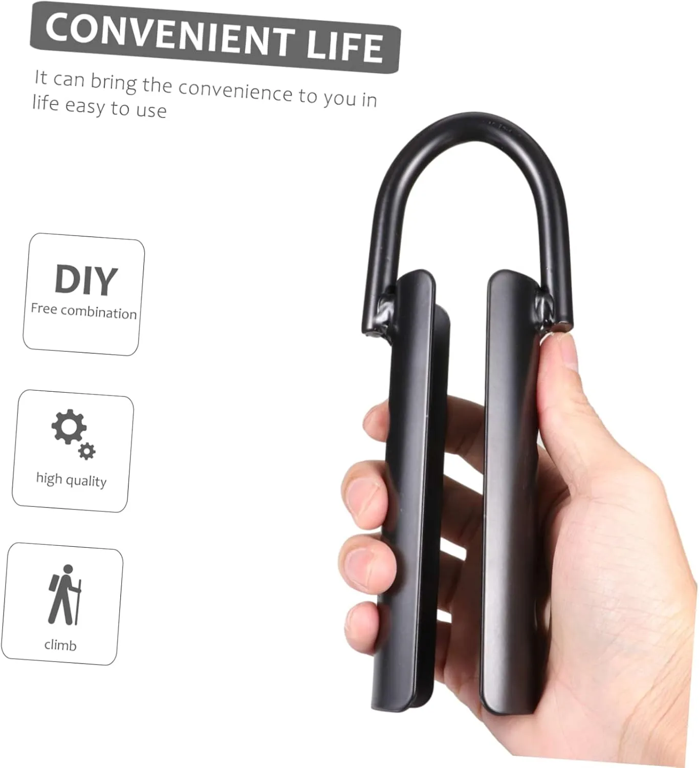 KESYOO Climbing Rope Hook Outdoor Hooks for Hanging Heavy Duty Hooks Camping Accessories Jute Rope Hook Sturdy