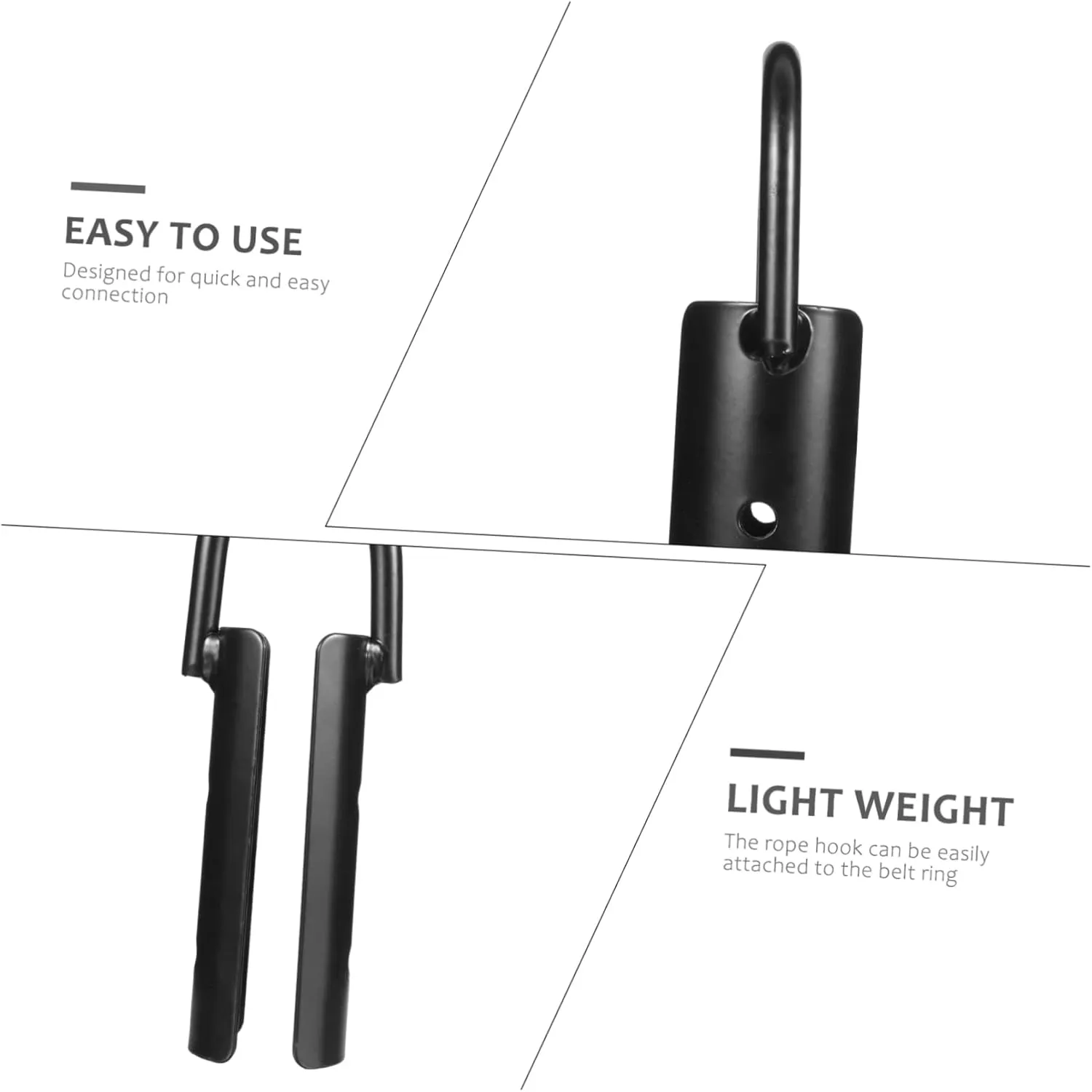 KESYOO Climbing Rope Hook Outdoor Hooks for Hanging Heavy Duty Hooks Camping Accessories Jute Rope Hook Sturdy