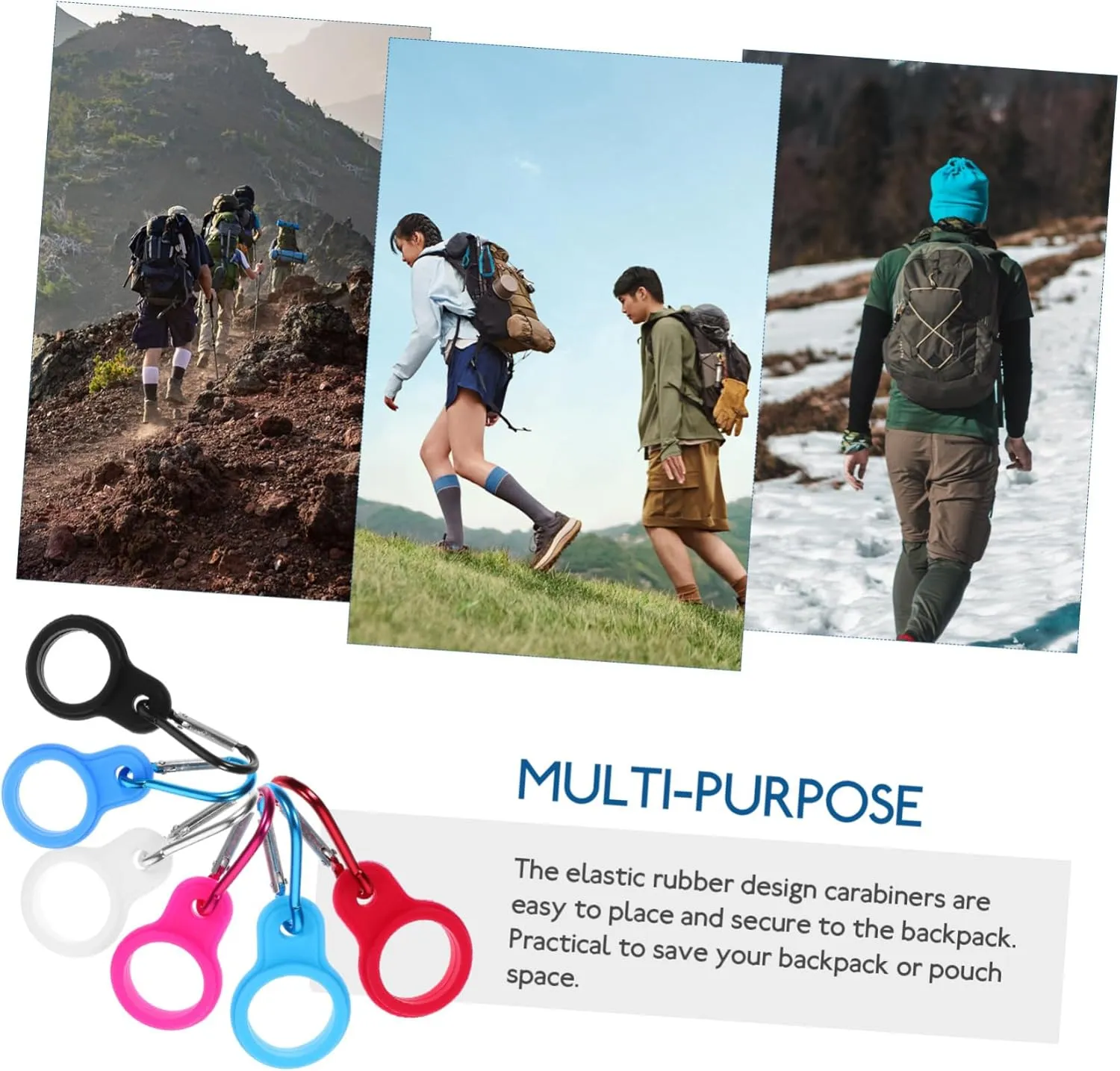 Kettle Buckle Soft Water Bottle Running Bottle Carrying Clips Carabiner Water Bottle Lanyard Leak Proof