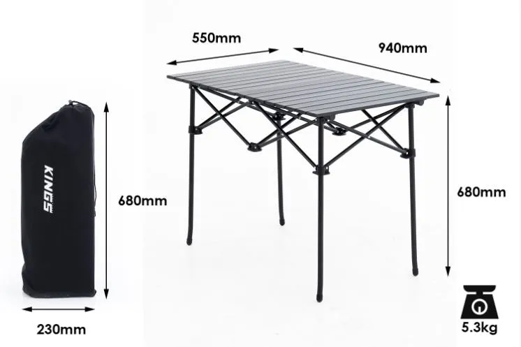 Kings Portable Alloy Camping Table
