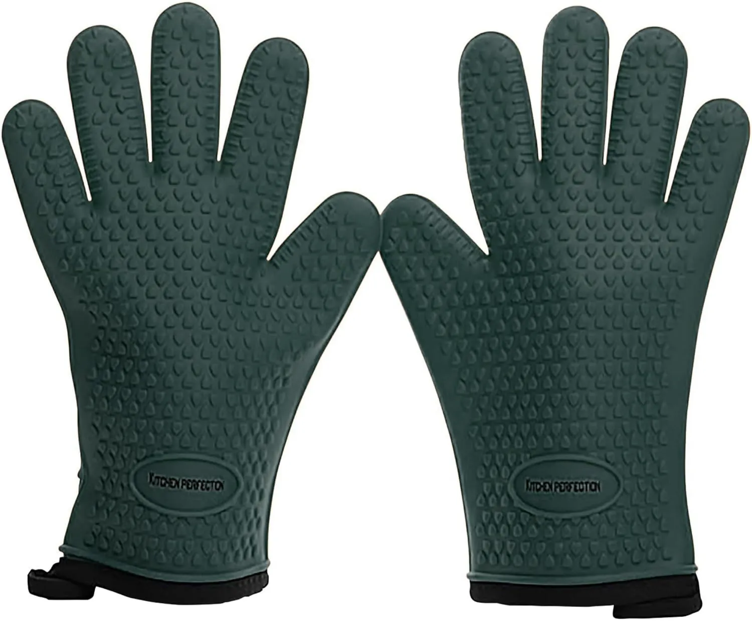 Kitchen perfection S Silicone Smoker Oven Gloves -Extreme Heat Resistant BBQ Gloves -Handle Hot Food Right on Your Grill Fryer Pit|Waterproof Oven Mitts |Superior Value Set 3 Bonuses