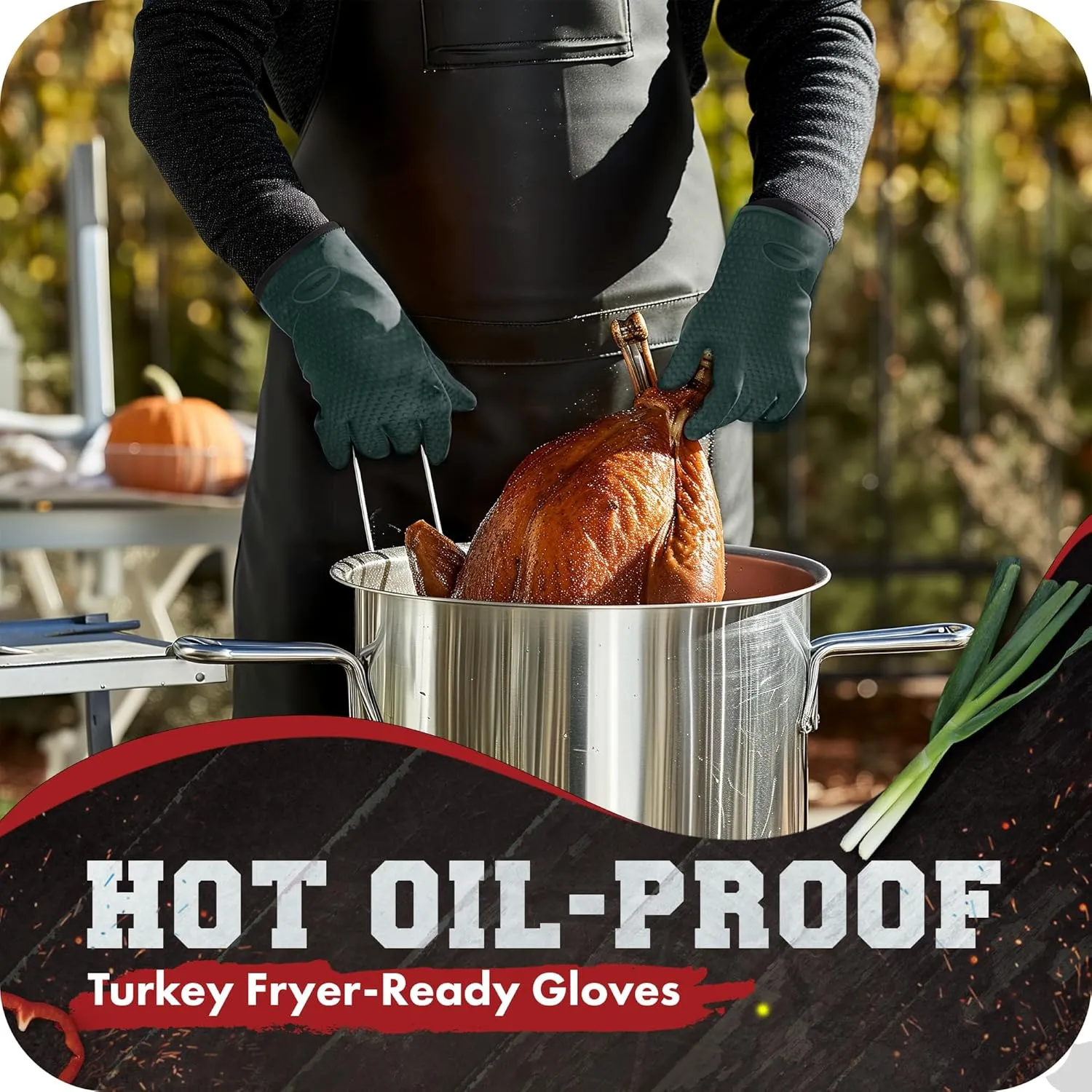 Kitchen perfection S Silicone Smoker Oven Gloves -Extreme Heat Resistant BBQ Gloves -Handle Hot Food Right on Your Grill Fryer Pit|Waterproof Oven Mitts |Superior Value Set 3 Bonuses
