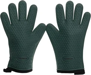 Kitchen perfection S Silicone Smoker Oven Gloves -Extreme Heat Resistant BBQ Gloves -Handle Hot Food Right on Your Grill Fryer Pit|Waterproof Oven Mitts |Superior Value Set 3 Bonuses