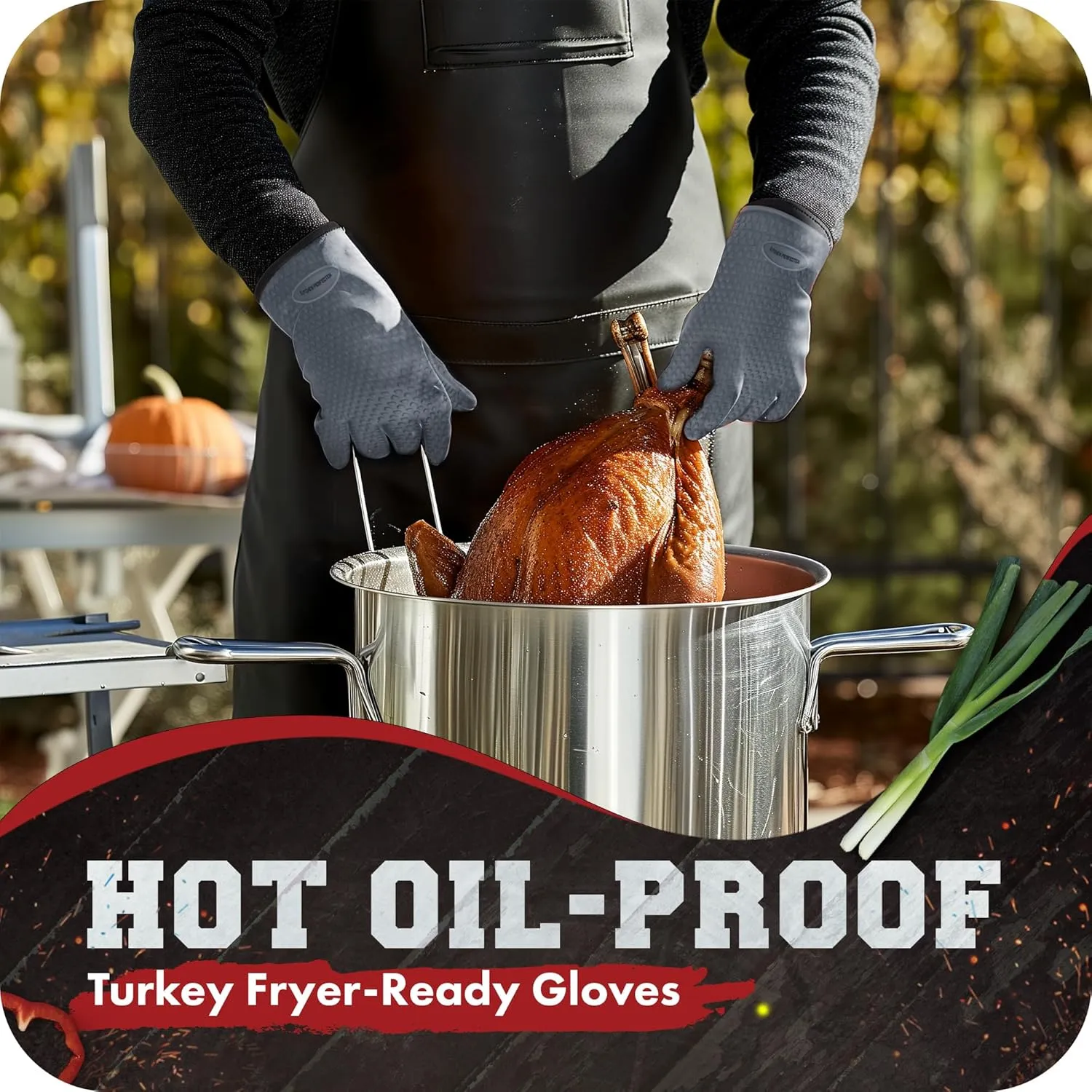 KITCHEN PERFECTION Silicone Smoker Oven Gloves For Women -Extreme Heat Resistant BBQ Gloves -Handle Hot Food Right on Your Smoker Grill Fryer|Waterproof Oven Mitts Grill Gloves |Superior Set 3 Bonuses