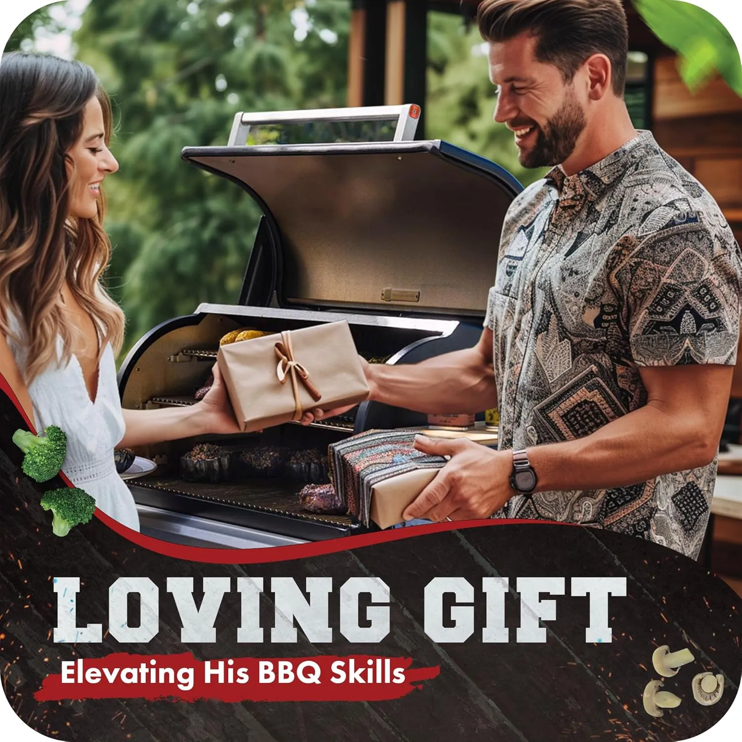 KITCHEN PERFECTION Silicone Smoker Oven Gloves For Women -Extreme Heat Resistant BBQ Gloves -Handle Hot Food Right on Your Smoker Grill Fryer|Waterproof Oven Mitts Grill Gloves |Superior Set 3 Bonuses