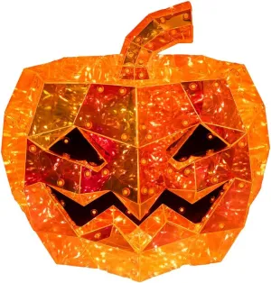 Kurt Adler 10-inch 200-Light Orange Micro LED Holographic Jack-O-Lantern