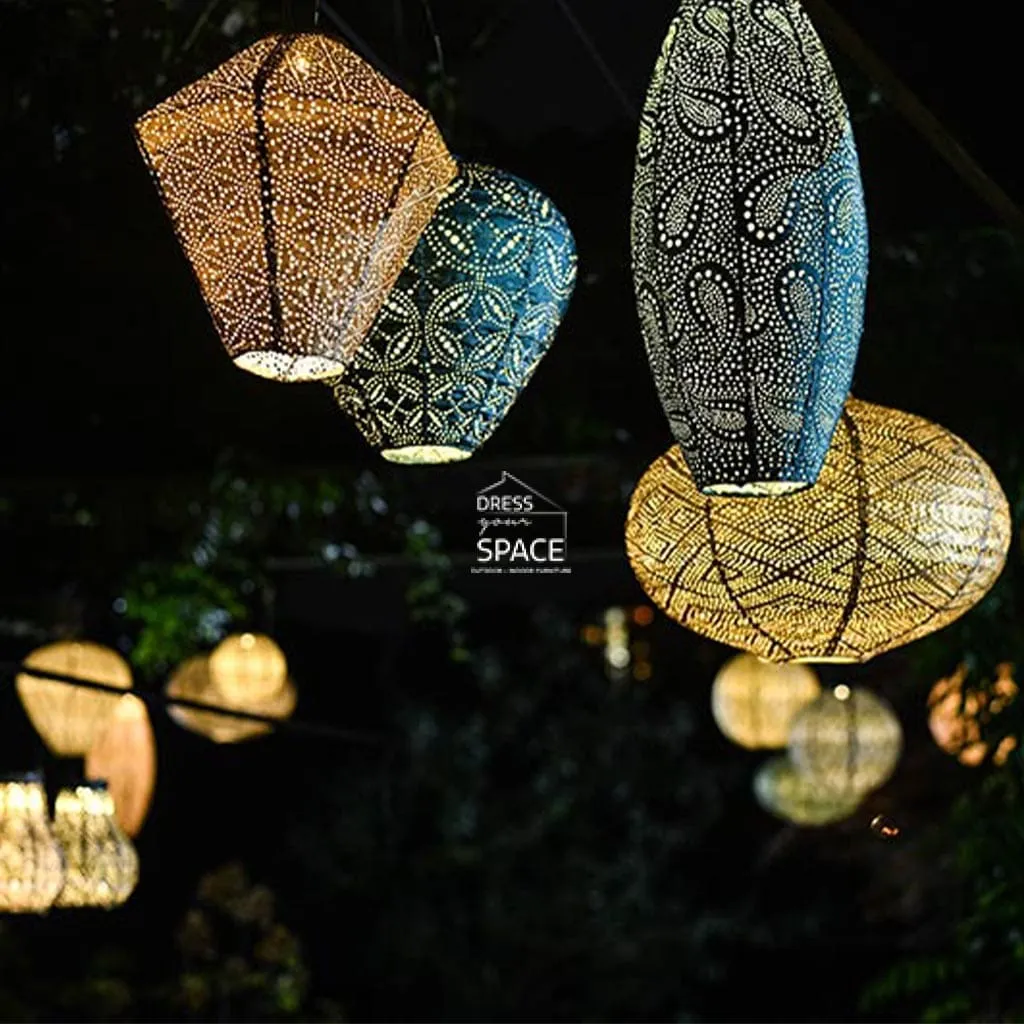 Lace Balloon XL - Sage Green - Solar Lantern