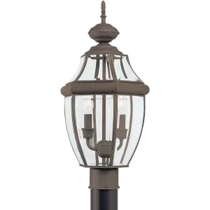 Lancaster Antique Bronze LED Outdoor Post Lantern