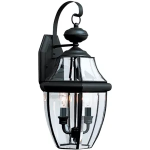 Lancaster Black LED Outdoor Wall Lantern