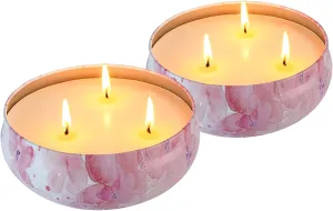 Large Citronella Candles, 2 Packs 13.5oz, Indoor and Outdoor,Outdoor Parties, Camping