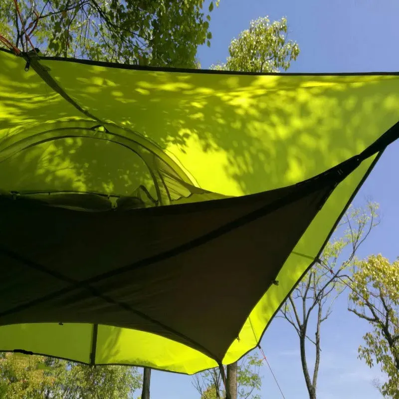 Large Outdoor 3-4 People Tent with Mosquito Net Hammock