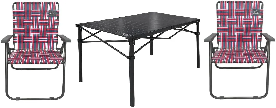 Large Roll Top Table   2 Retro Chairs