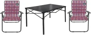 Large Roll Top Table   2 Retro Chairs