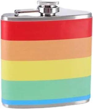 Leather Travel Small Flasks Stainless Steel Flasks with Funnel Wedding Party Birthdays Portable Flasks for Liquor for Men Women 8Oz(Red)