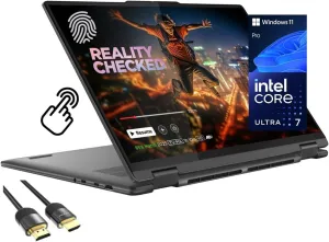 Lenovo Yoga 7i 2-in-1 Laptop, 16" 2K Touchscreen Display, Core Ultra 7 155U (Up to 4.80 GHz), 16GB DDR5, 1TB PCIe SSD, Wi-Fi 6E, Backlit KB, FP Reader, TB 4, Webcam, Keypad, PDG HDMI, Win 11 Pro