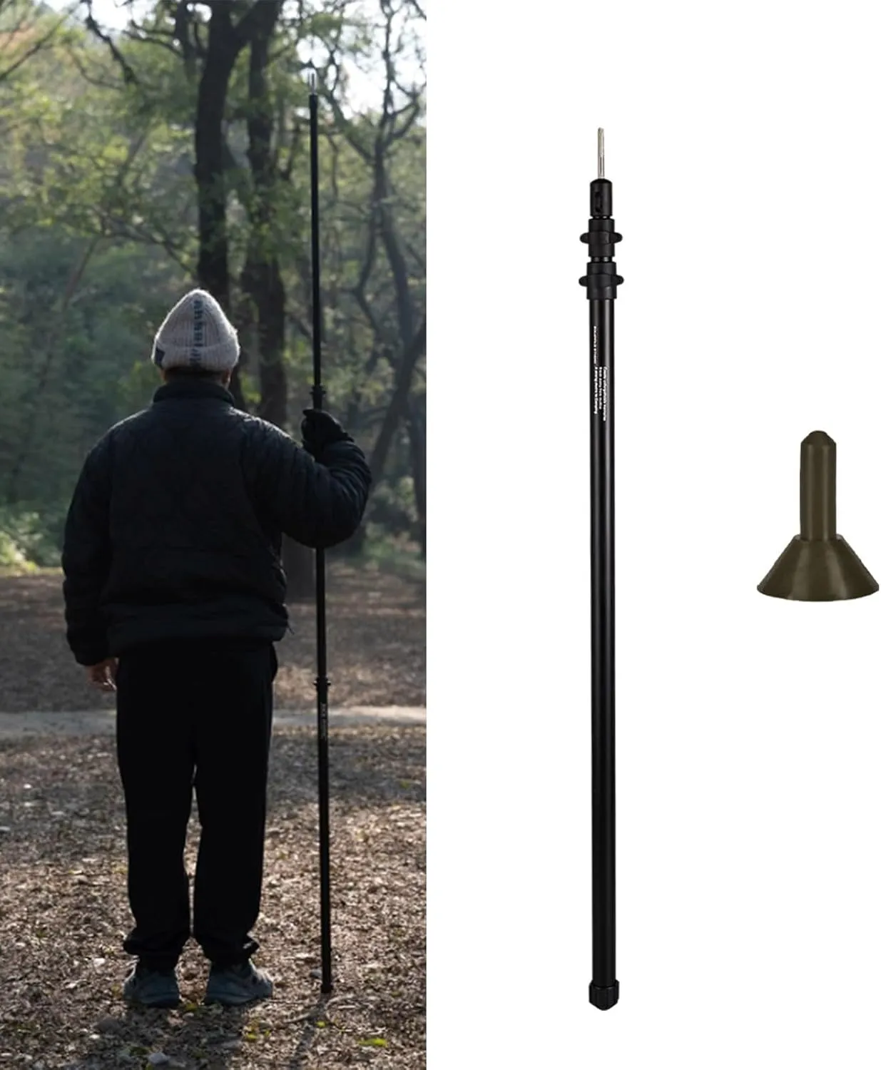 Light Weight Tarps Poles Versatiles Hiking Equipment Backpacking Tent Rod for Awnings Shelter Setups