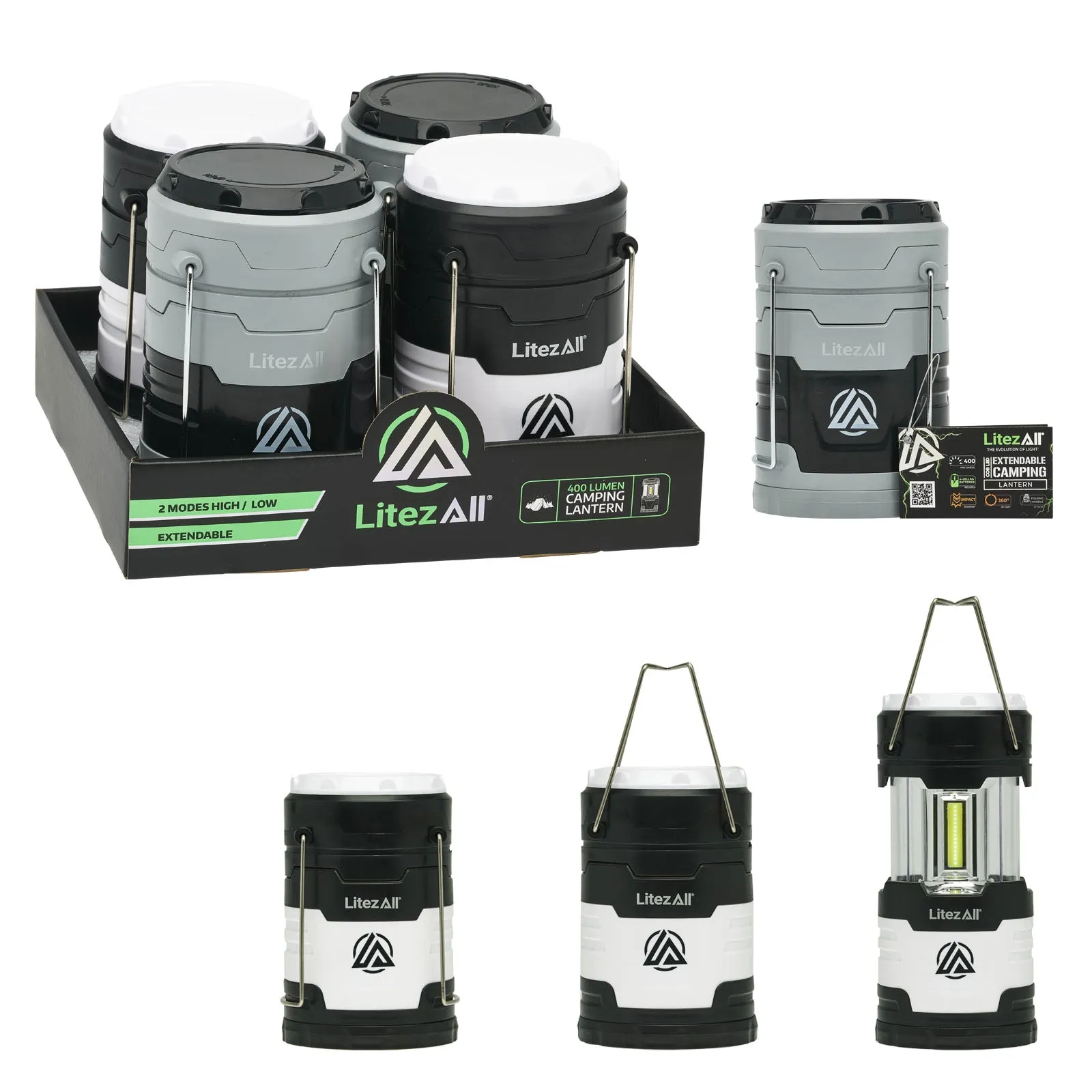 LitezAll Extendable COB LED Lantern