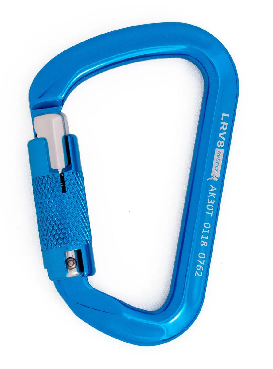 LRV8 30kN Klettersteig Aluminium Karabiner Triplelock