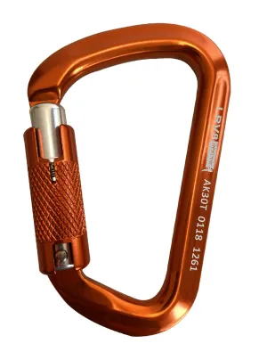 LRV8 30kN Klettersteig Aluminium Karabiner Triplelock
