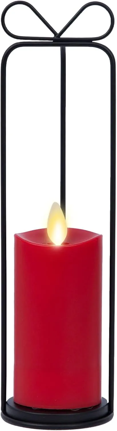 Luminara Heritage Lantern with Outdoor Flameless Candle and Remote (9.5-inch, Black)