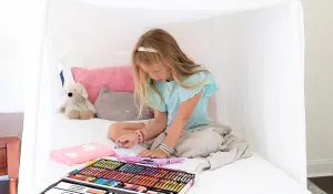 Make Me A Tent Kit: Ideal for Grandparents or Relatives who Want to Provide a Play Tent for Kids During Visits. Easy to Set up and take Down When not in use!