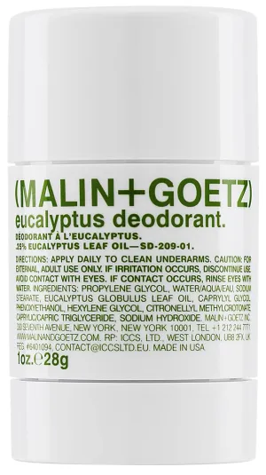 Malin   Goetz Deodorant - Men & Women's Stick Deodorant, Scented Deodorant for All Skin Types, Natural Fragrance & Color, Aluminum Free Natural Deodorant
