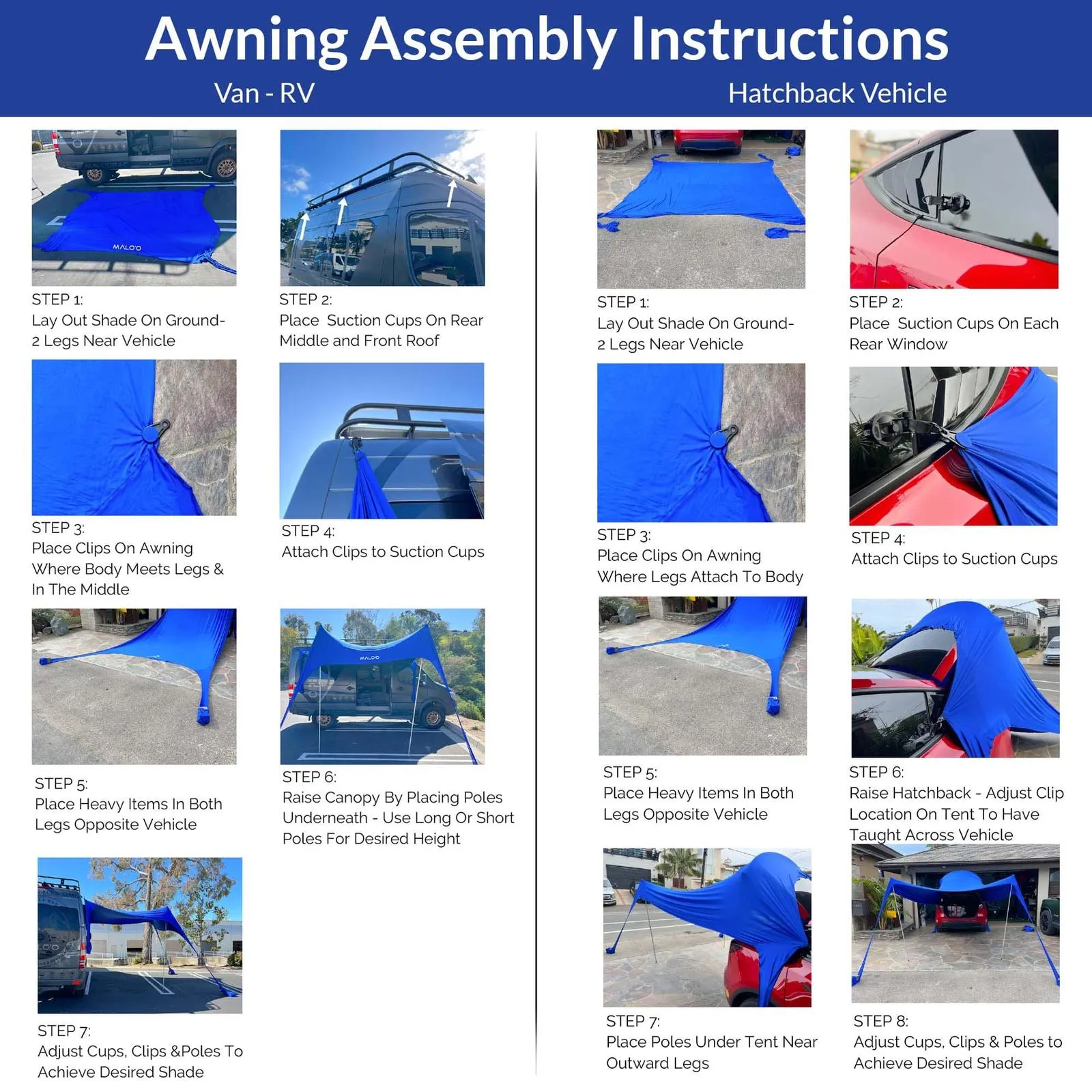 Malo'o Racks Canopy Tent & Vehicle Awning