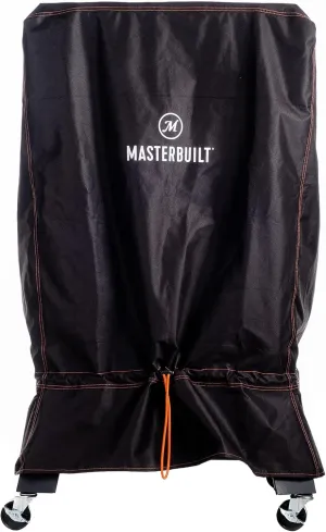 Masterbuilt® 40-inch Vertical BBQ Smoker with Legs Weather-Resistant Polyester Cover with Adjustable Drawstring in Black, Model MB20080321