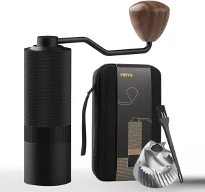 MAVO Wizard 2 Manual Coffee Grinder,Capacity 20g with CNC Stainless Steel Conical Burr, Internal Adjustable Setting, Double Bearing Positioning,for Aeropress,French Press,Espresso Coffee Bean Grinder