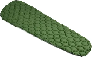 MDybf Camping Inflatable Mattress in Tent Folding Camp Bed Sleeping Pad, Camping Sleeping Mat (Color : Green)