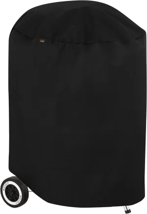 Modern Leisure 2979 Chalet Round Charcoal Grill Cover (27 D x 40 H inches) Water-Resistant, 27 inches, Black