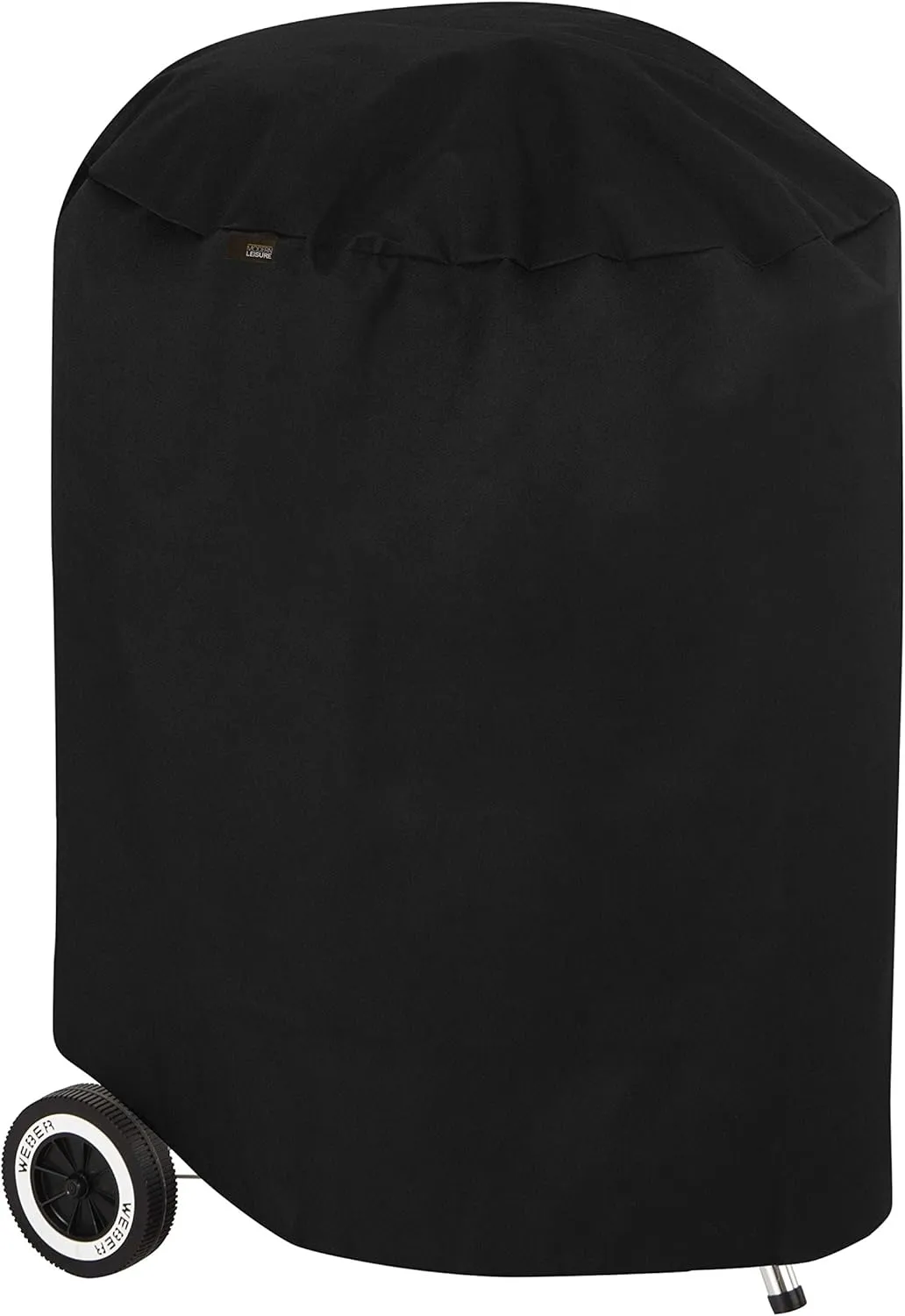 Modern Leisure 2979 Chalet Round Charcoal Grill Cover (27 D x 40 H inches) Water-Resistant, 27 inches, Black