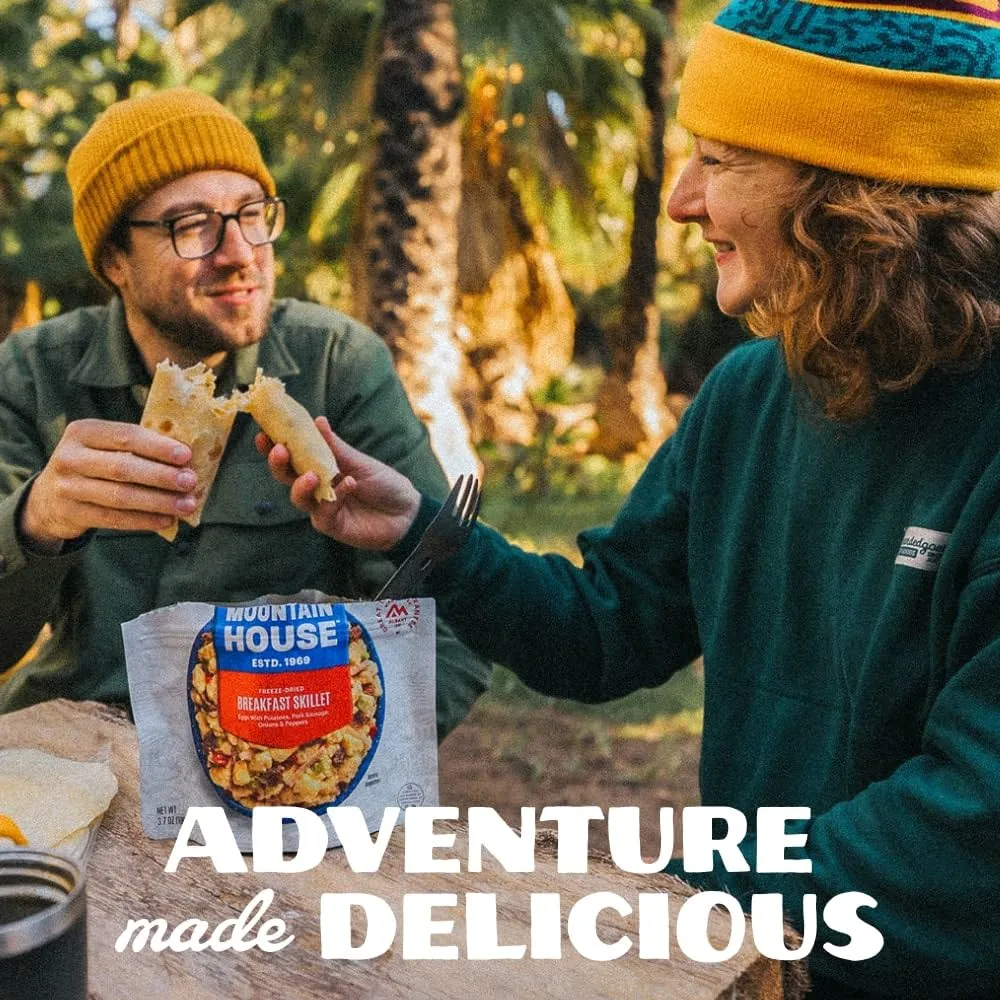 Mountain House Lasagna with Meat Sauce | Freeze Dried Backpacking & Camping Food |6-Pack
