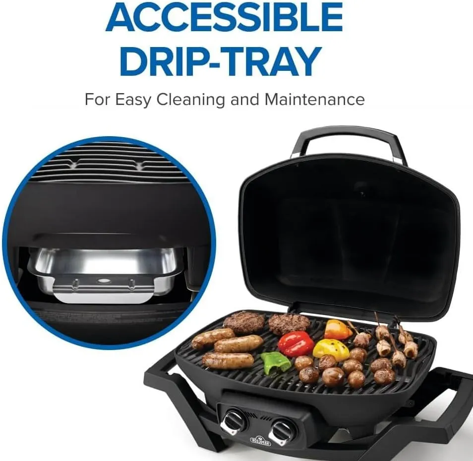 Napoleon PRO285-BK Portable Propane Grill, Black