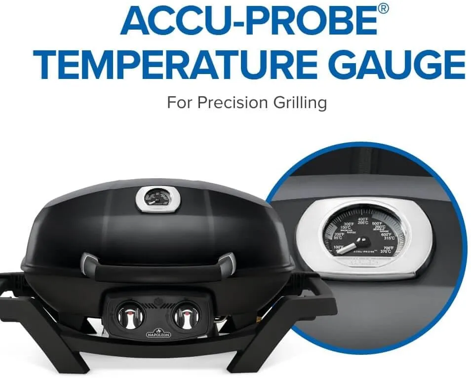 Napoleon PRO285-BK Portable Propane Grill, Black