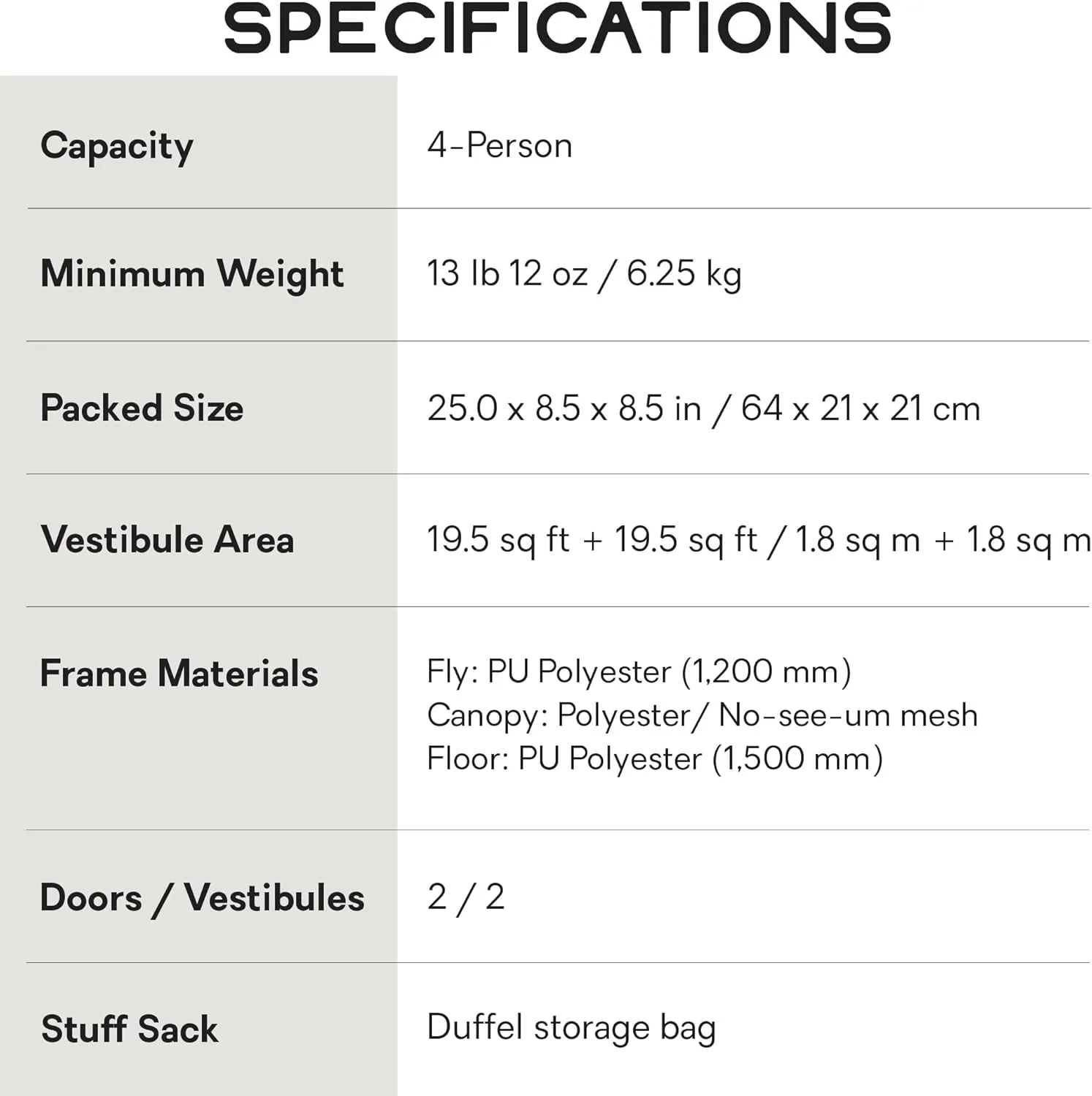 NEMO Equipment Aurora Highrise, 3 Season, Family, Car Camping Tent