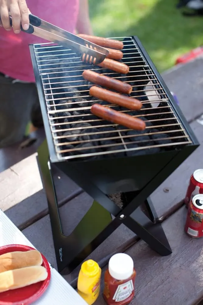NFL X-Grill Portable Camping Tailgating Charcoal Grill