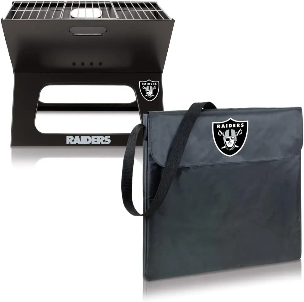 NFL X-Grill Portable Camping Tailgating Charcoal Grill