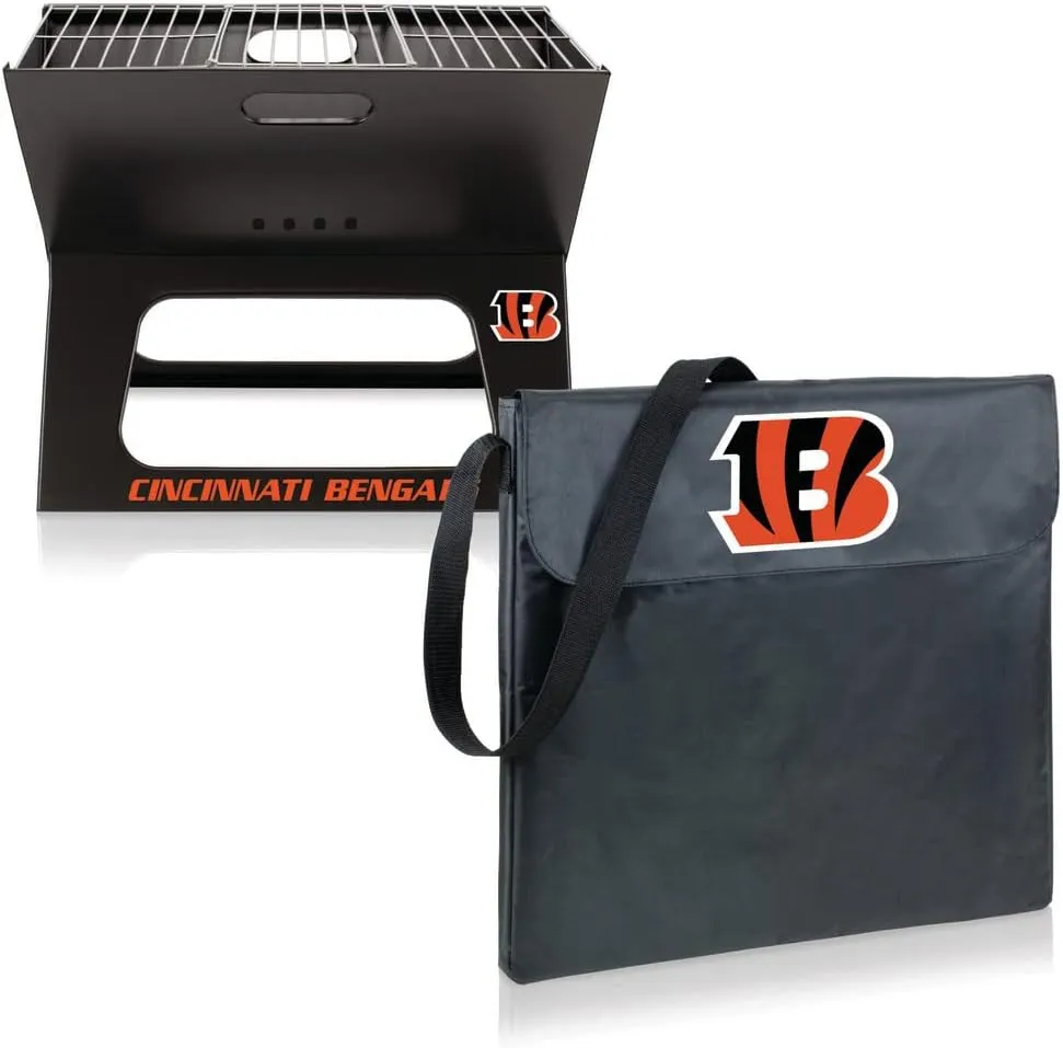 NFL X-Grill Portable Camping Tailgating Charcoal Grill