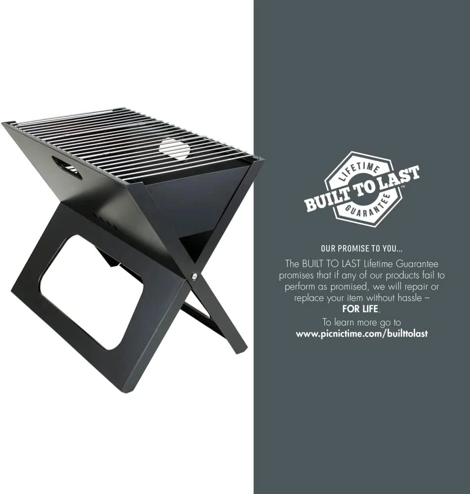 NFL X-Grill Portable Camping Tailgating Charcoal Grill