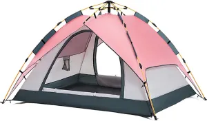 NIEH Camping Tent,Automatic Tent,Pop Up Instant Tents, Family Camping Tent, 3-4 Person Automatic Tents for Camping, Outdoor, Backyard
