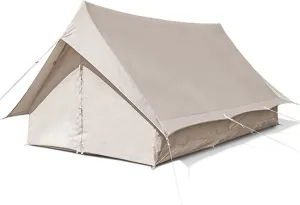 NIEH Canvas Wall Tent-w/Stove Jack 4-Season Yurt Tents for Camping foFamily Camping Outdoor Hunting