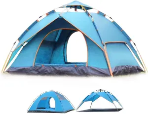 NIEH Instant Pop Up Camping Tents for 2-3 Persons, Double Layer Dome Tent Waterproof 2000Mm Sun Shade for Beach/Hiking/Backpacking/Fishing Instant Sun Shelter Canopy