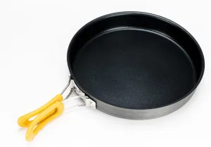 Non-Stick Frying Pan Aluminum Alloy Medium with Folding Handle Ideal for Camping Picnic Hiking Compact and Easy to Carry Camp Skillet